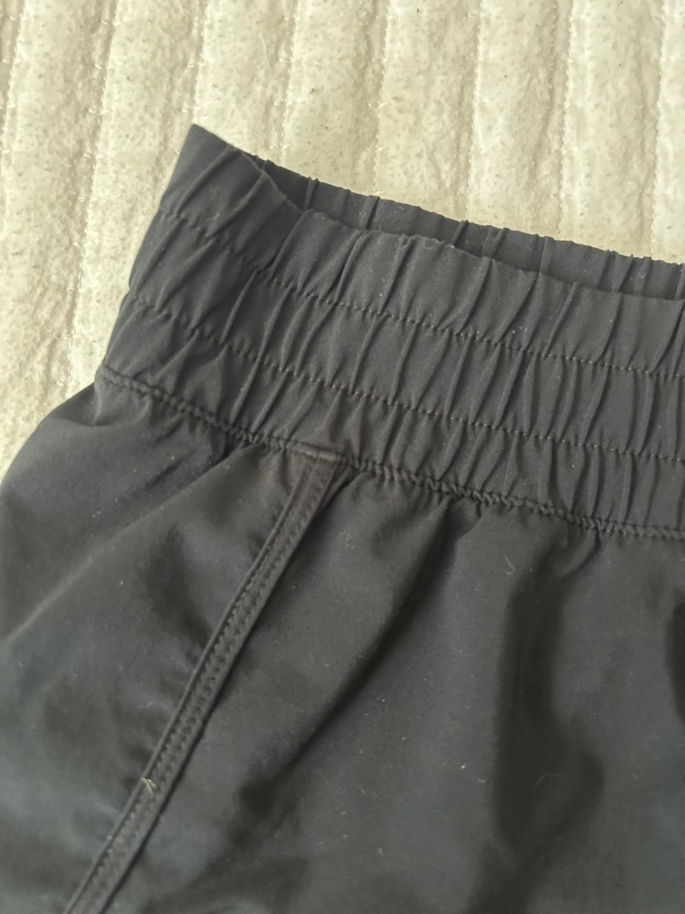 CRZ YOGA Black Athletic Running Shorts with Zip Pocket - Picture 5 of 5